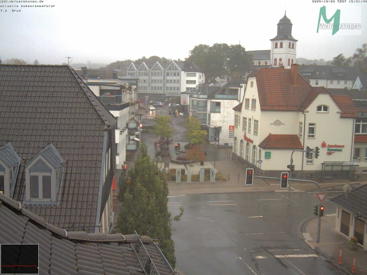 Archiv Foto Webcam Meinerzhagen: Blick vom Rathaus