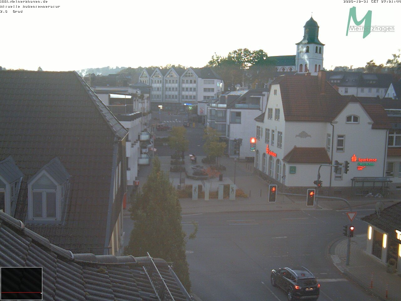Archiv Foto Webcam Meinerzhagen: Blick vom Rathaus