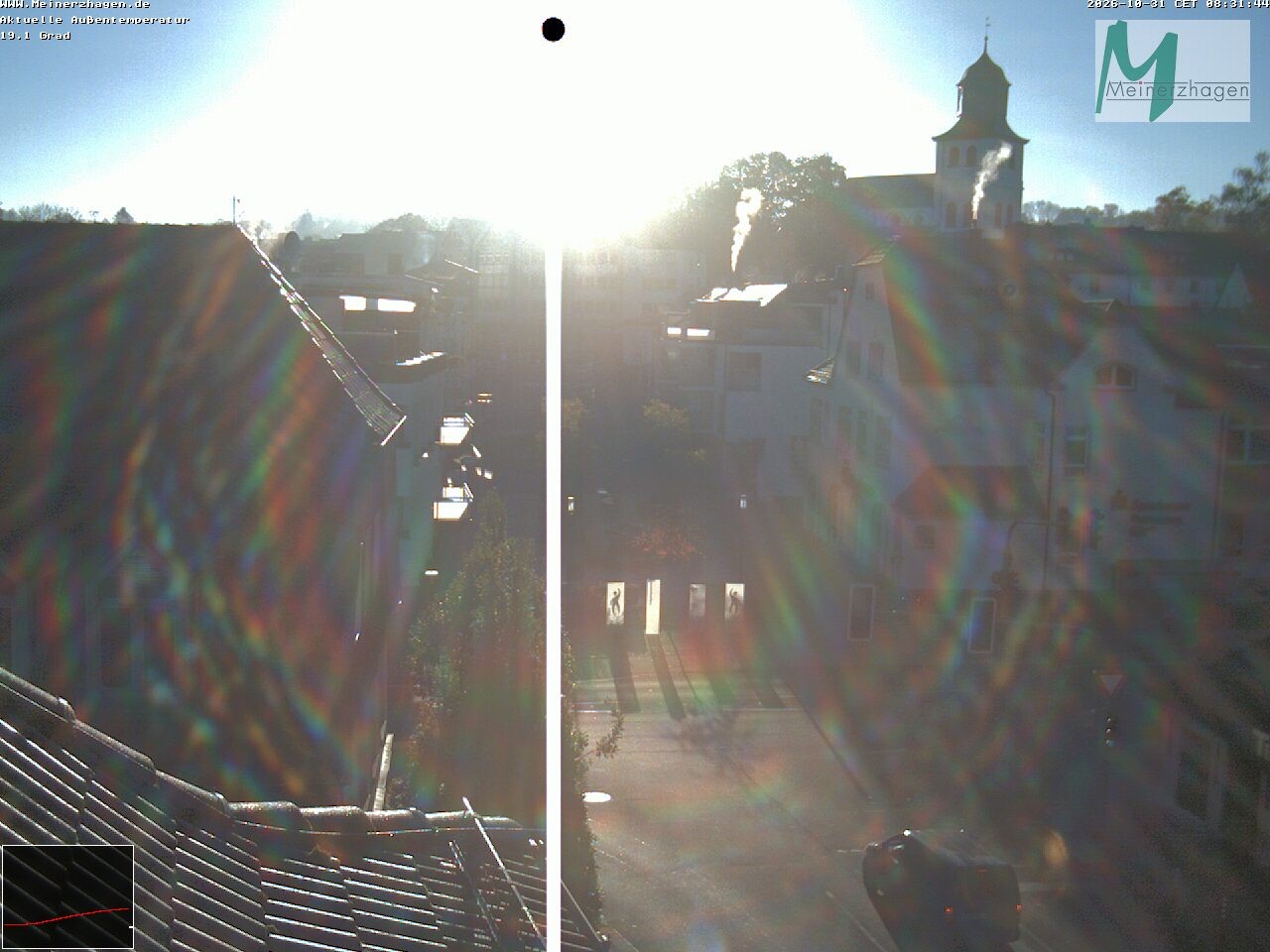 Archiv Foto Webcam Meinerzhagen: Blick vom Rathaus