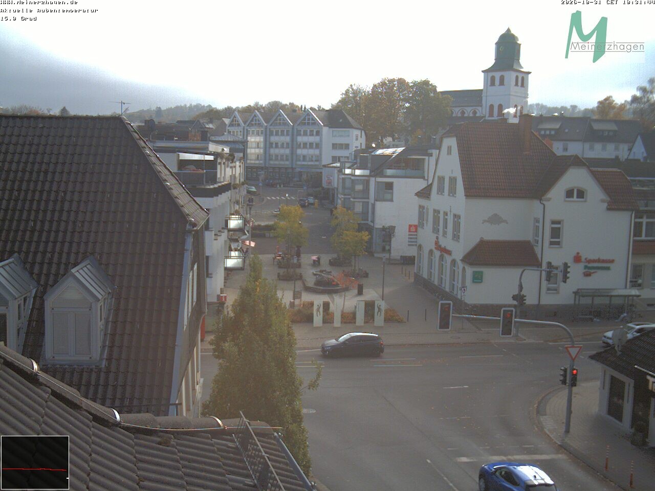 Archiv Foto Webcam Meinerzhagen: Blick vom Rathaus