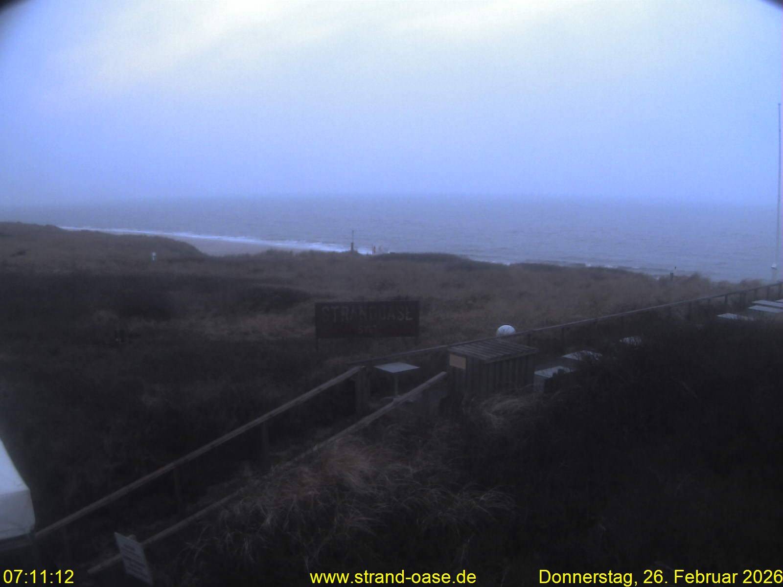Archived image Webcam Sylt - View Restaurant Strandoase
