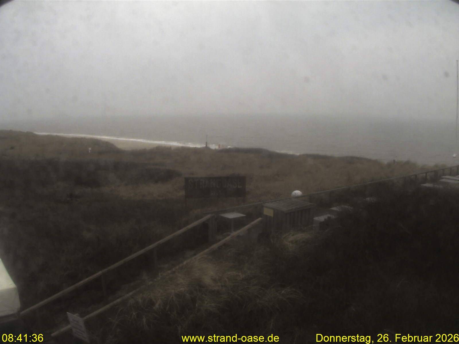Archived image Webcam Sylt - View Restaurant Strandoase