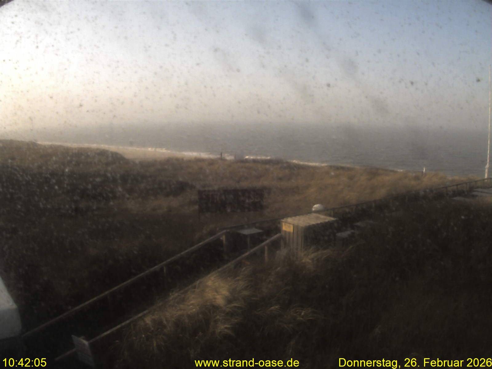 Archived image Webcam Sylt - View Restaurant Strandoase