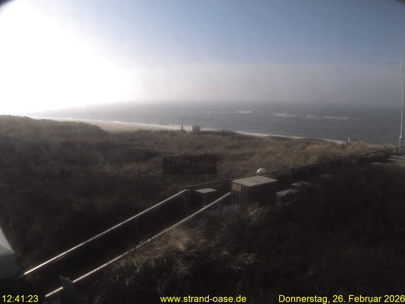 Archived image Webcam Sylt - View Restaurant Strandoase