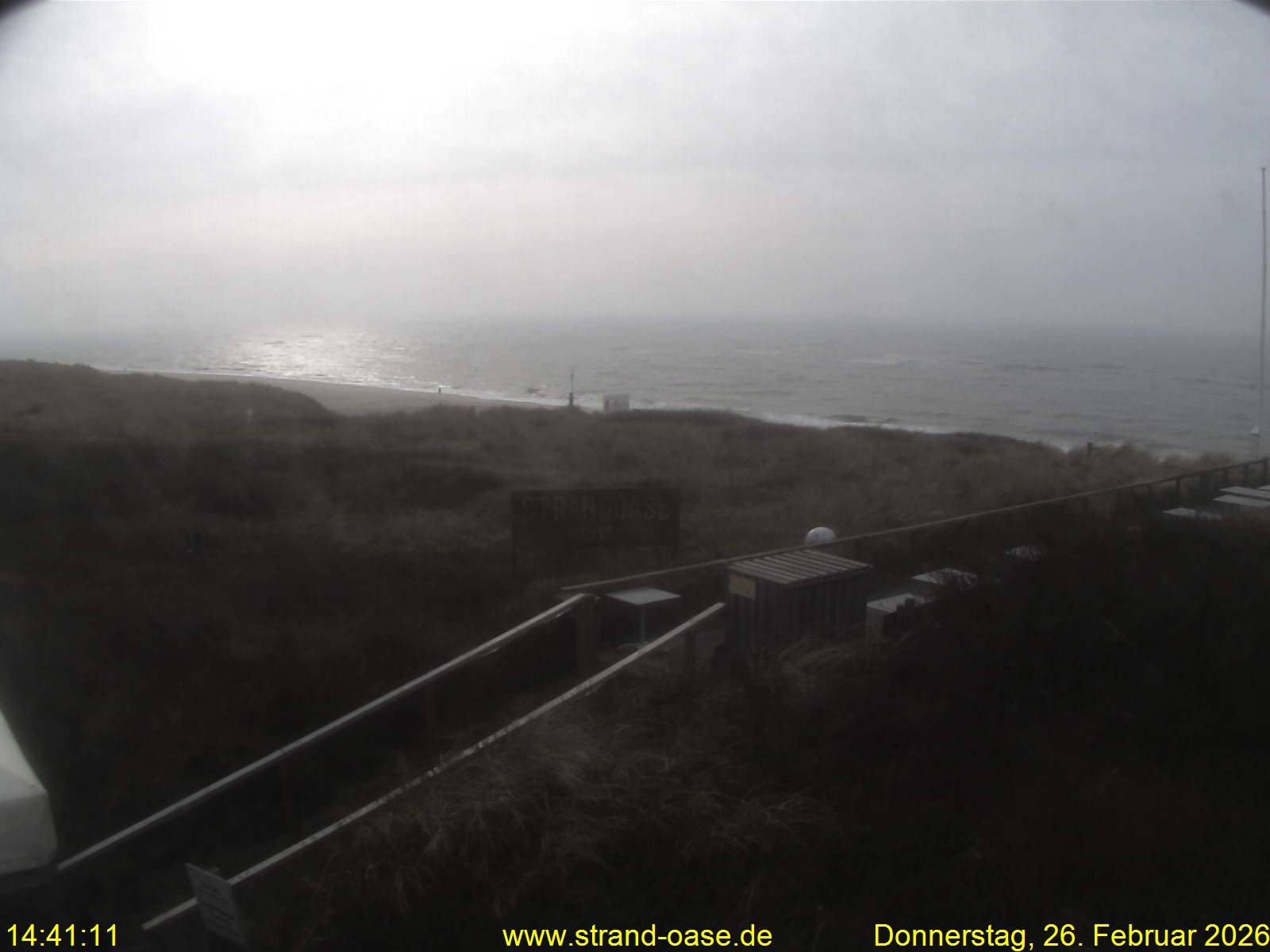 Archived image Webcam Sylt - View Restaurant Strandoase