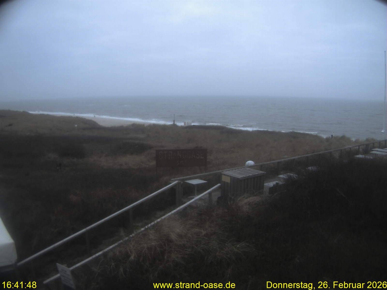 Archived image Webcam Sylt - View Restaurant Strandoase