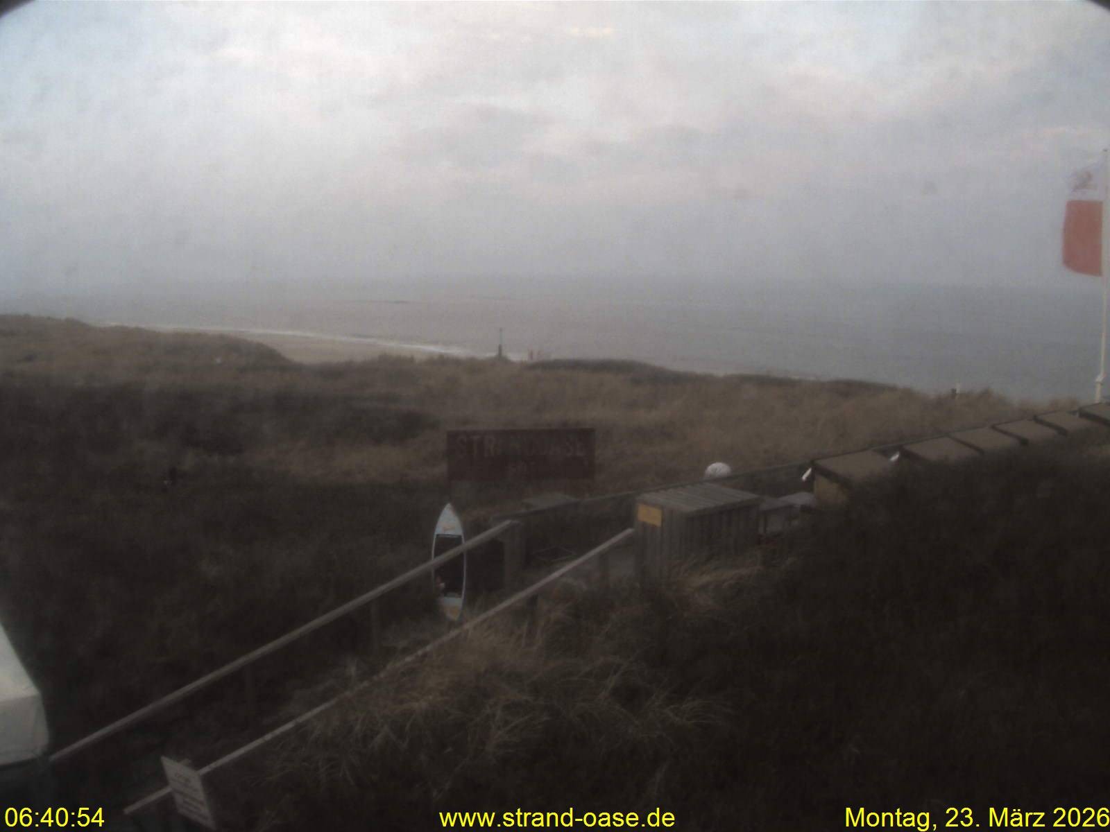 Archived image Webcam Sylt - View Restaurant Strandoase