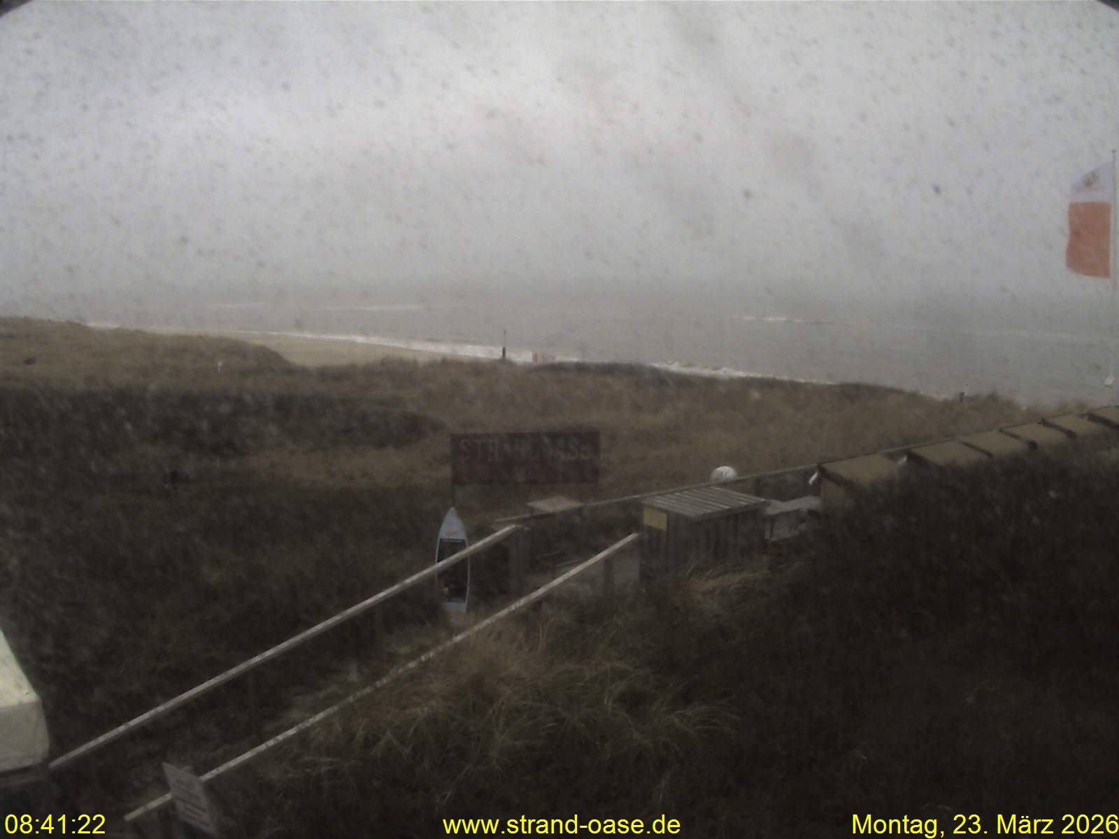 Archived image Webcam Sylt - View Restaurant Strandoase