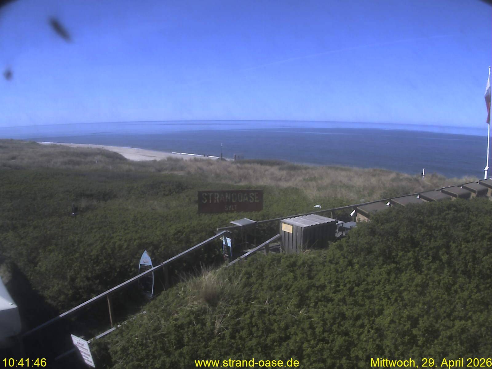 Archiv Foto Webcam Westerland auf Sylt: Restaurant Strandoase