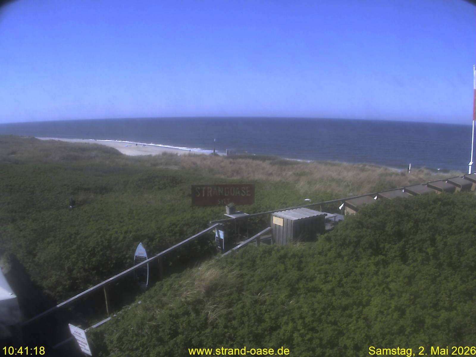 Archiv Foto Webcam Westerland auf Sylt: Restaurant Strandoase