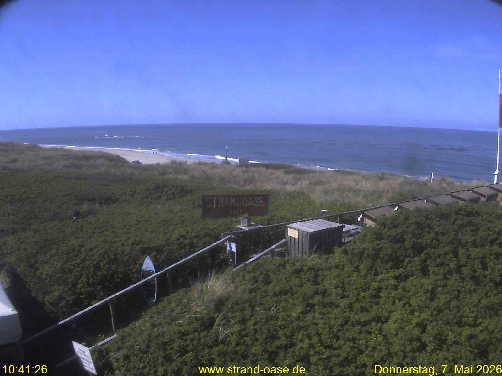 Archiv Foto Webcam Westerland auf Sylt: Restaurant Strandoase