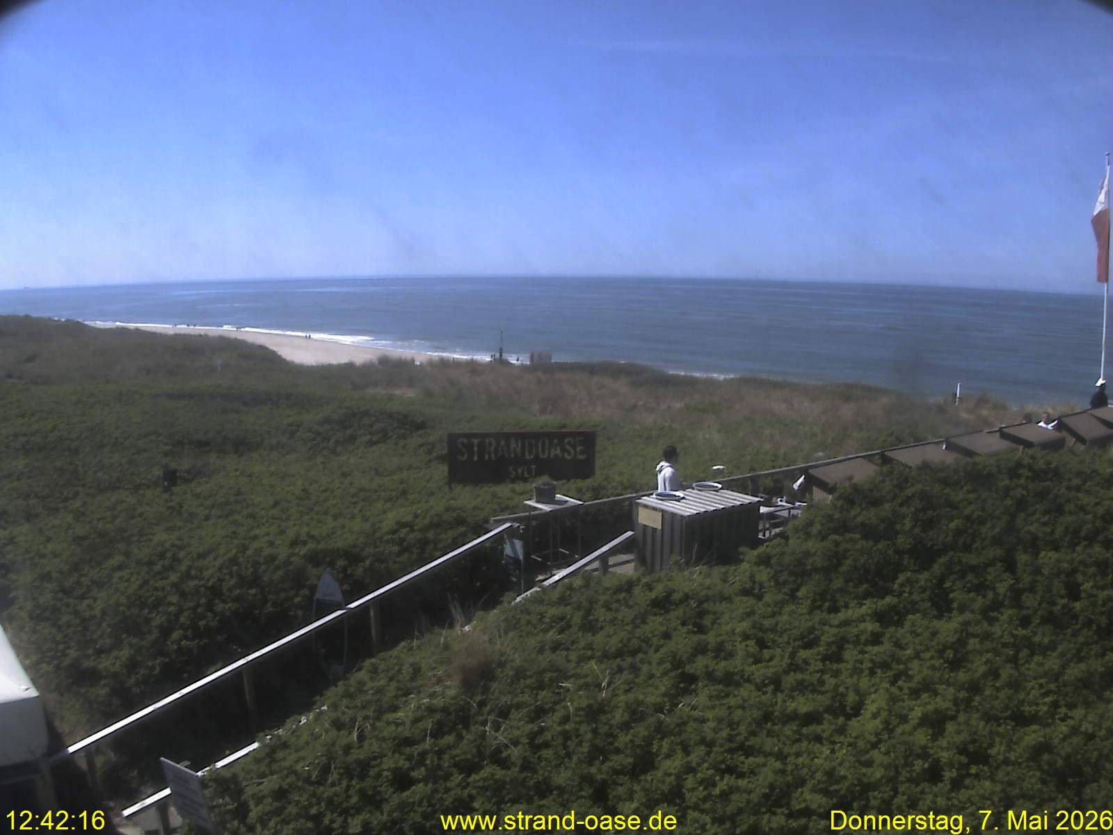 Archiv Foto Webcam Westerland auf Sylt: Restaurant Strandoase
