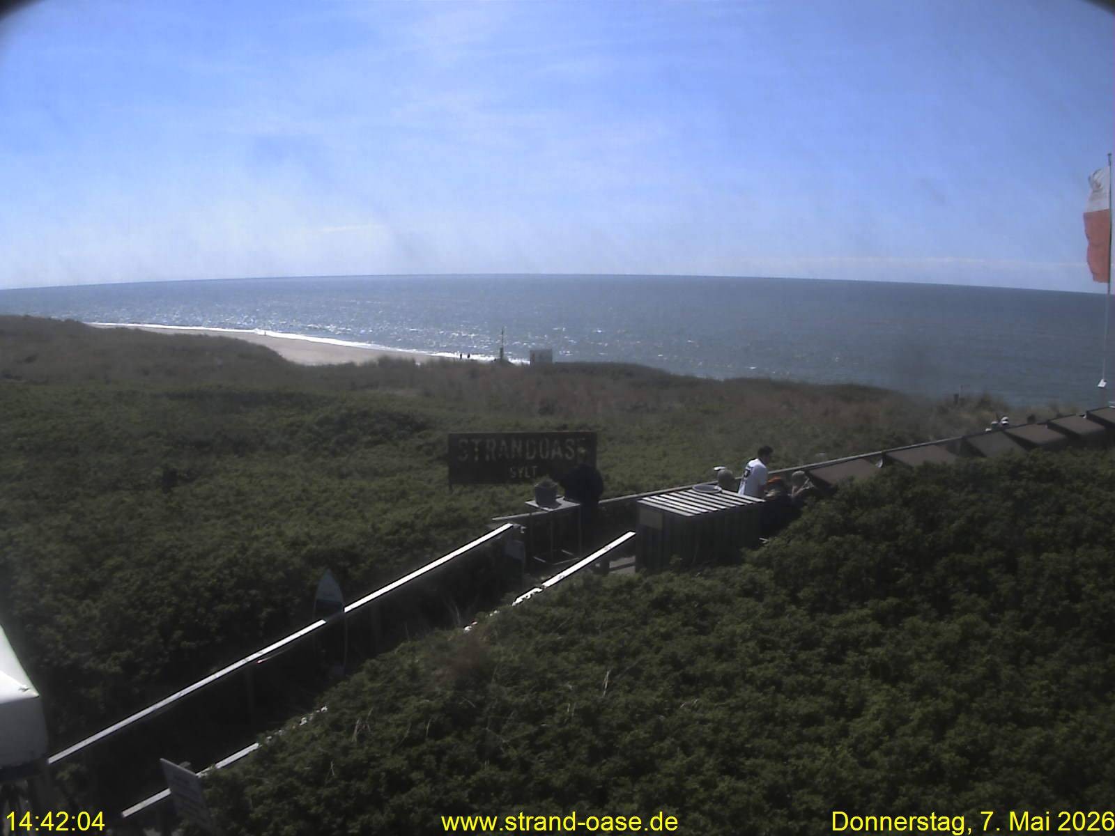 Archiv Foto Webcam Westerland auf Sylt: Restaurant Strandoase