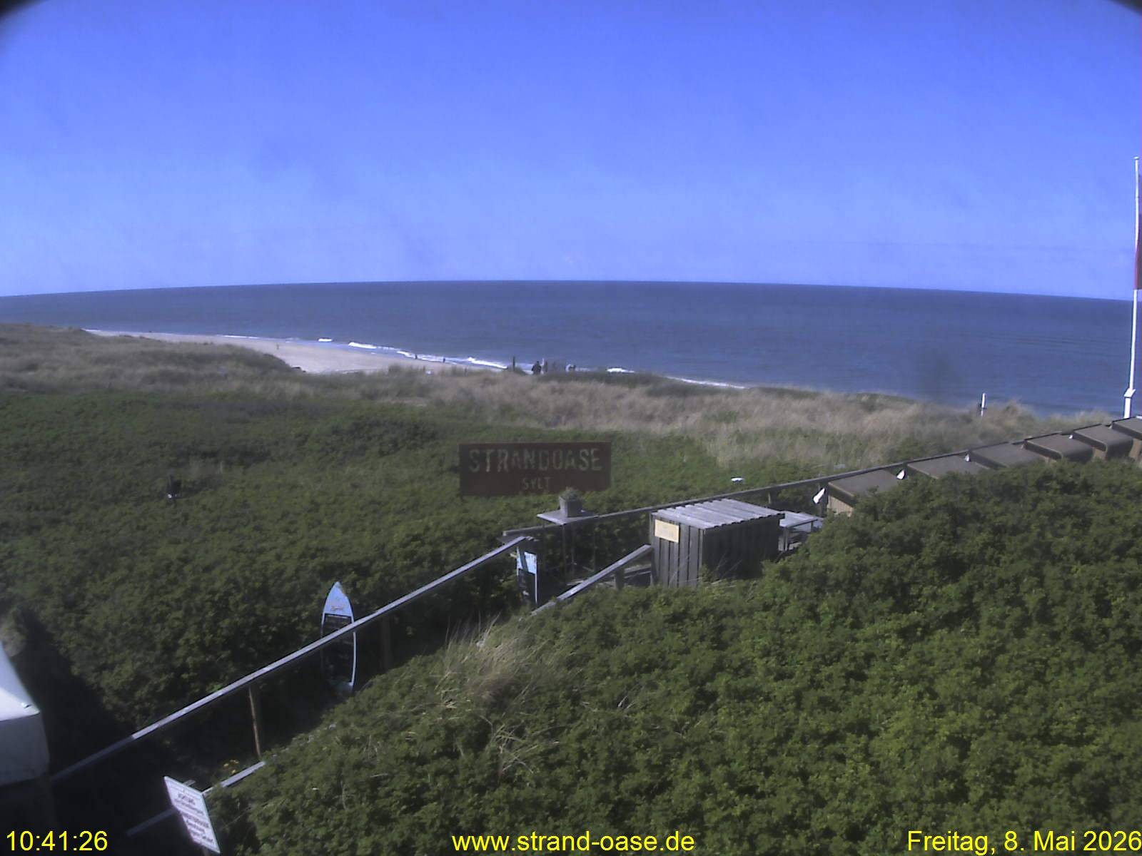 Archiv Foto Webcam Westerland auf Sylt: Restaurant Strandoase