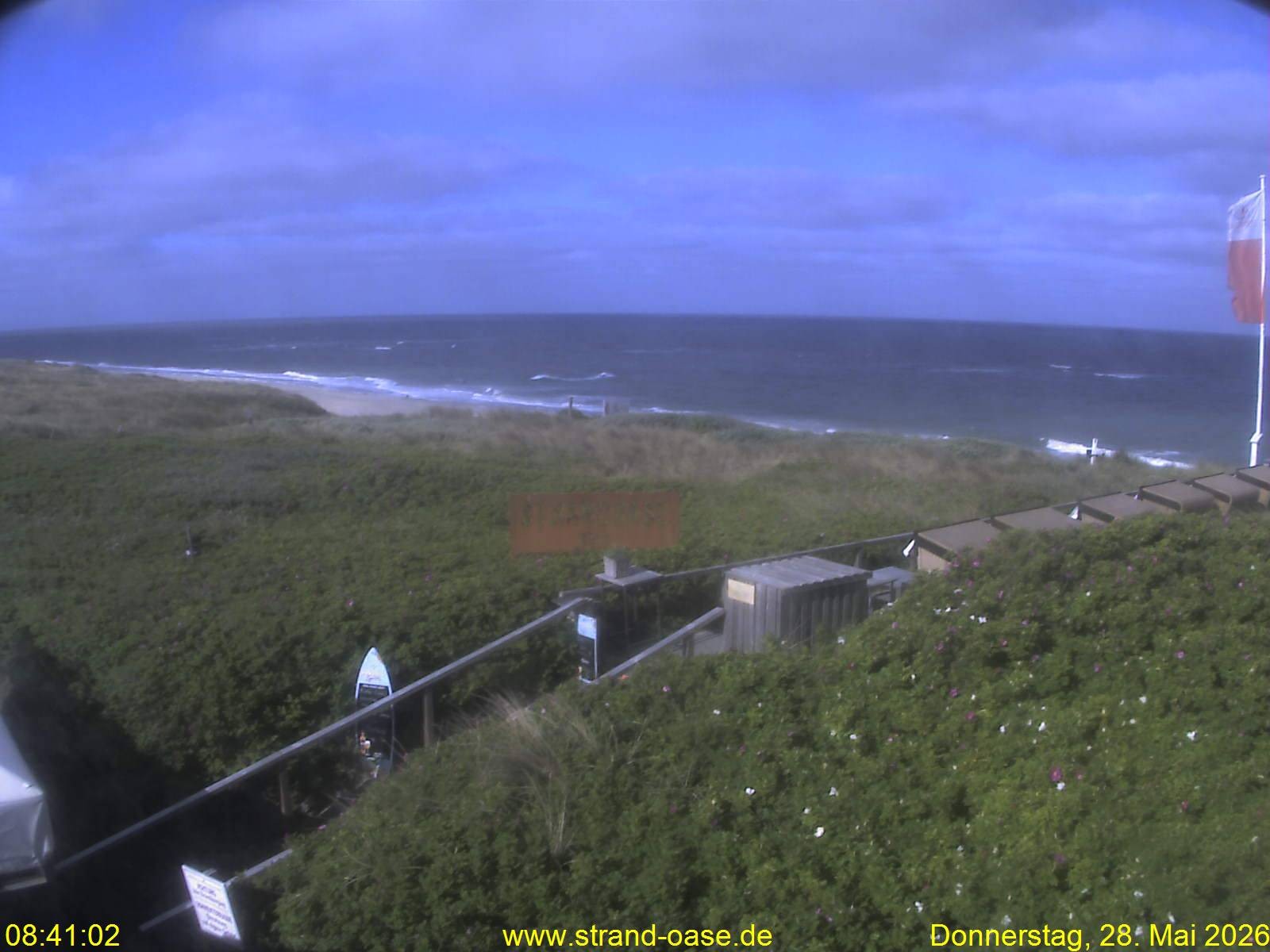 Archiv Foto Webcam Westerland auf Sylt: Restaurant Strandoase