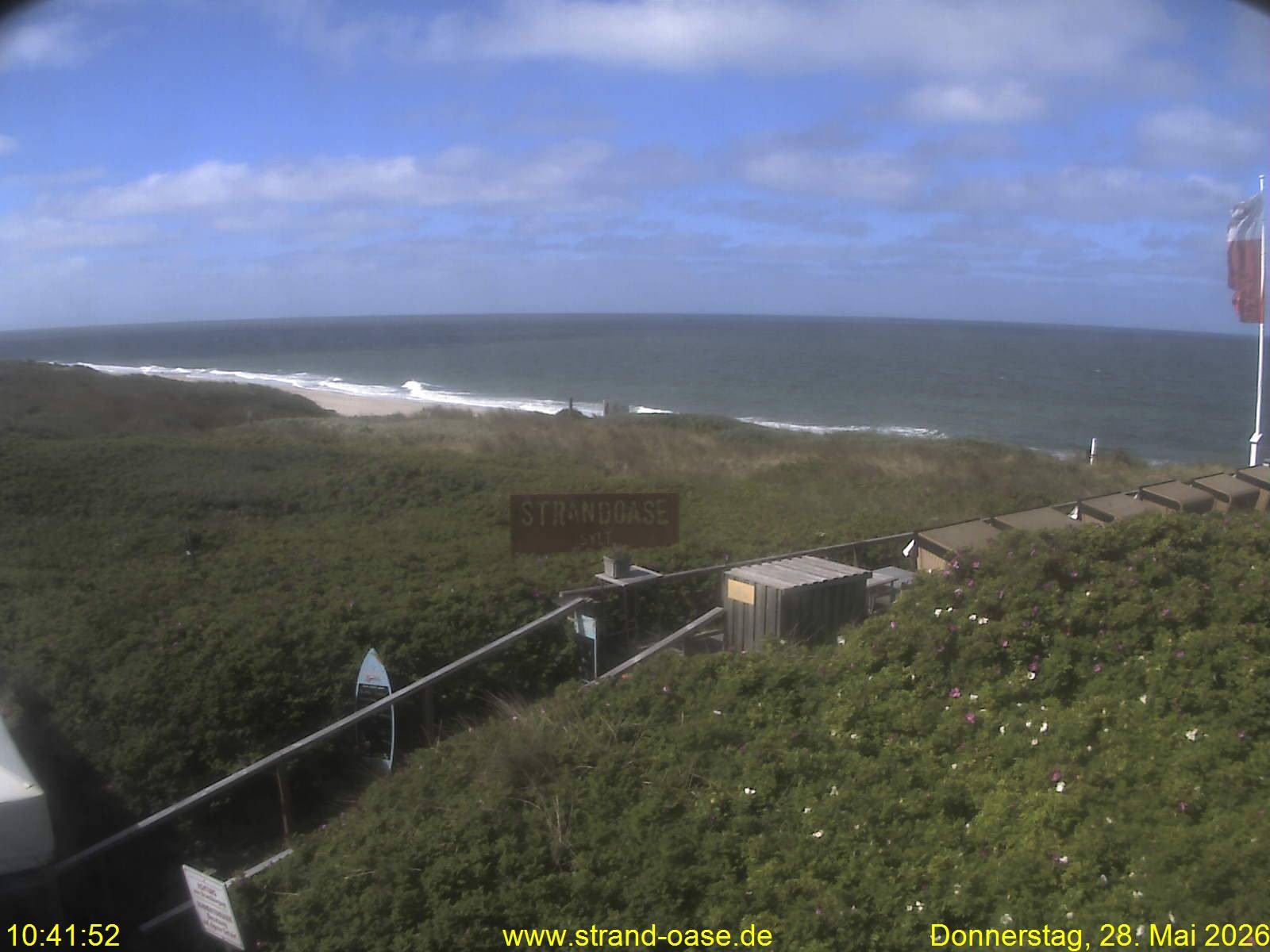 Archiv Foto Webcam Westerland auf Sylt: Restaurant Strandoase