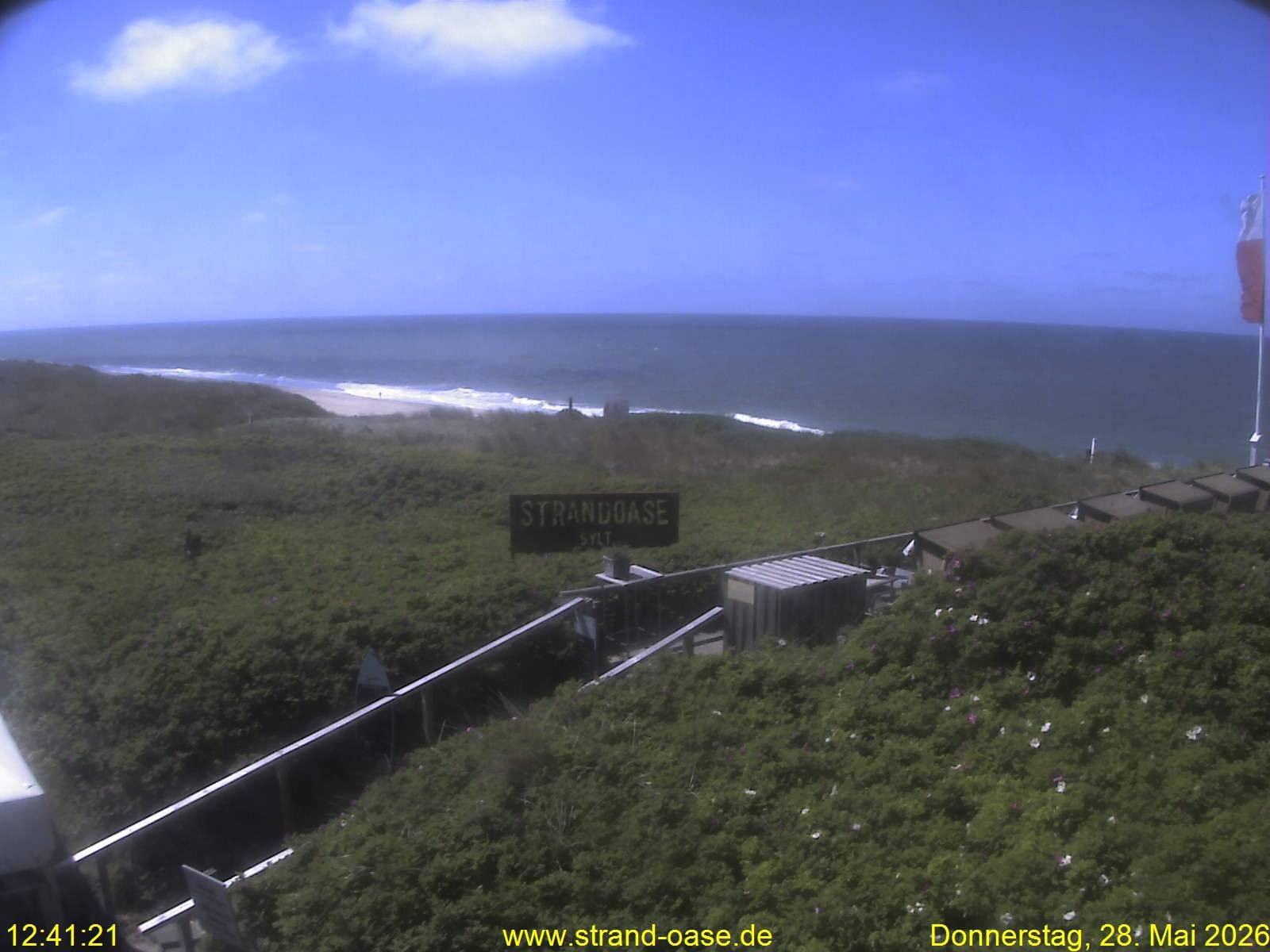 Archiv Foto Webcam Westerland auf Sylt: Restaurant Strandoase
