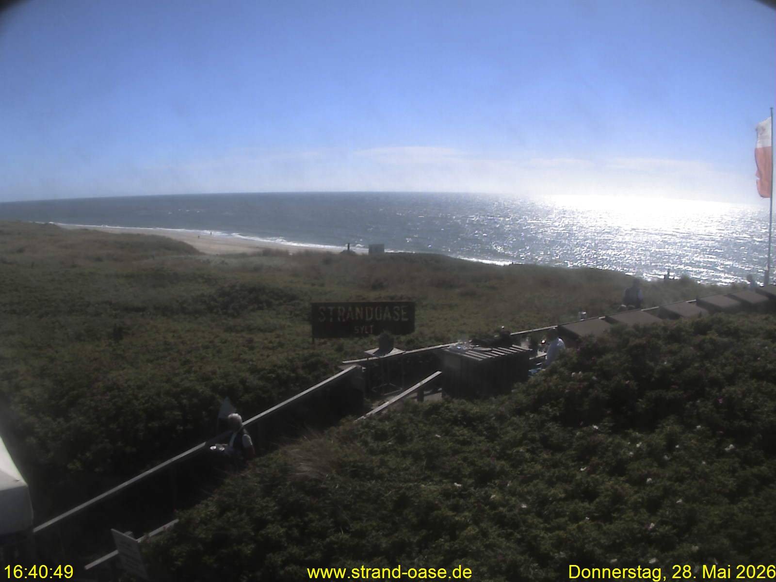 Archiv Foto Webcam Westerland auf Sylt: Restaurant Strandoase