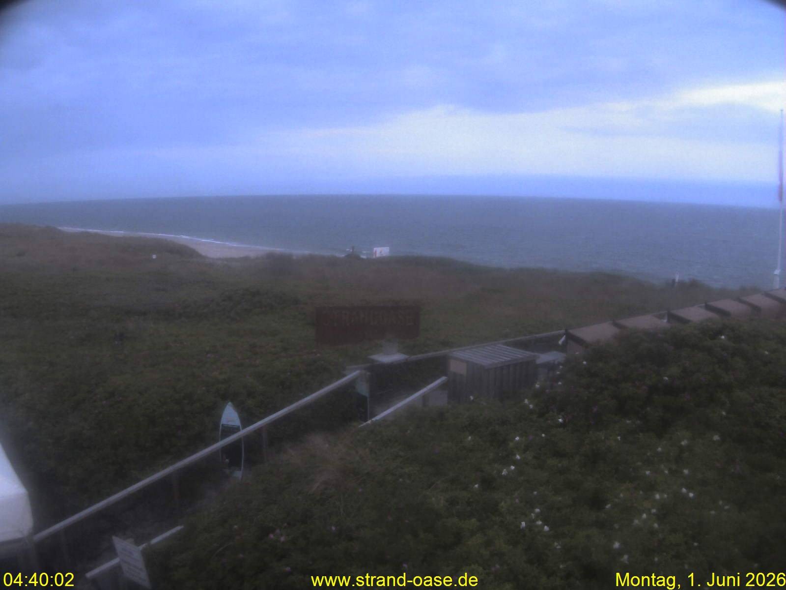 Archived image Webcam Sylt - View Restaurant Strandoase