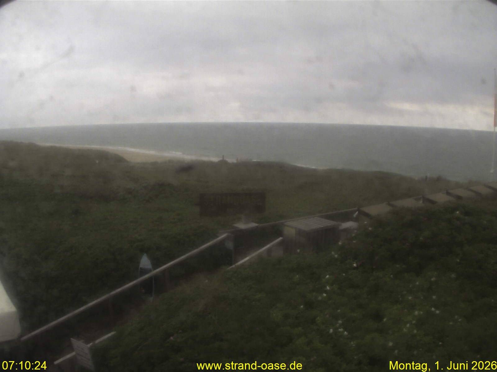 Archived image Webcam Sylt - View Restaurant Strandoase