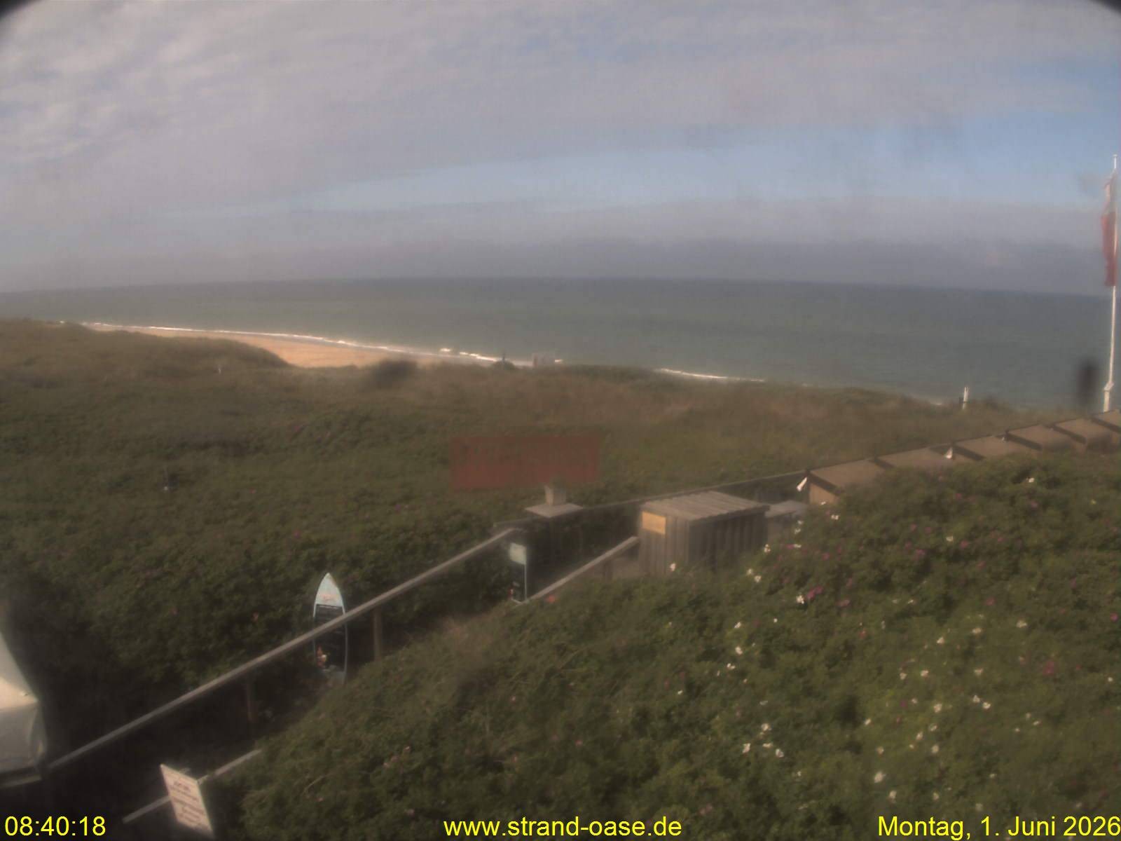 Archived image Webcam Sylt - View Restaurant Strandoase