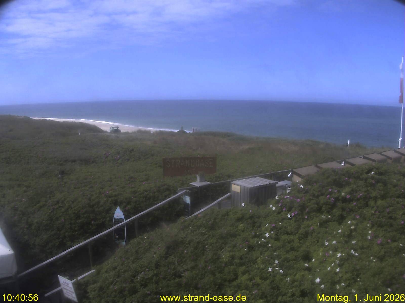 Archived image Webcam Sylt - View Restaurant Strandoase