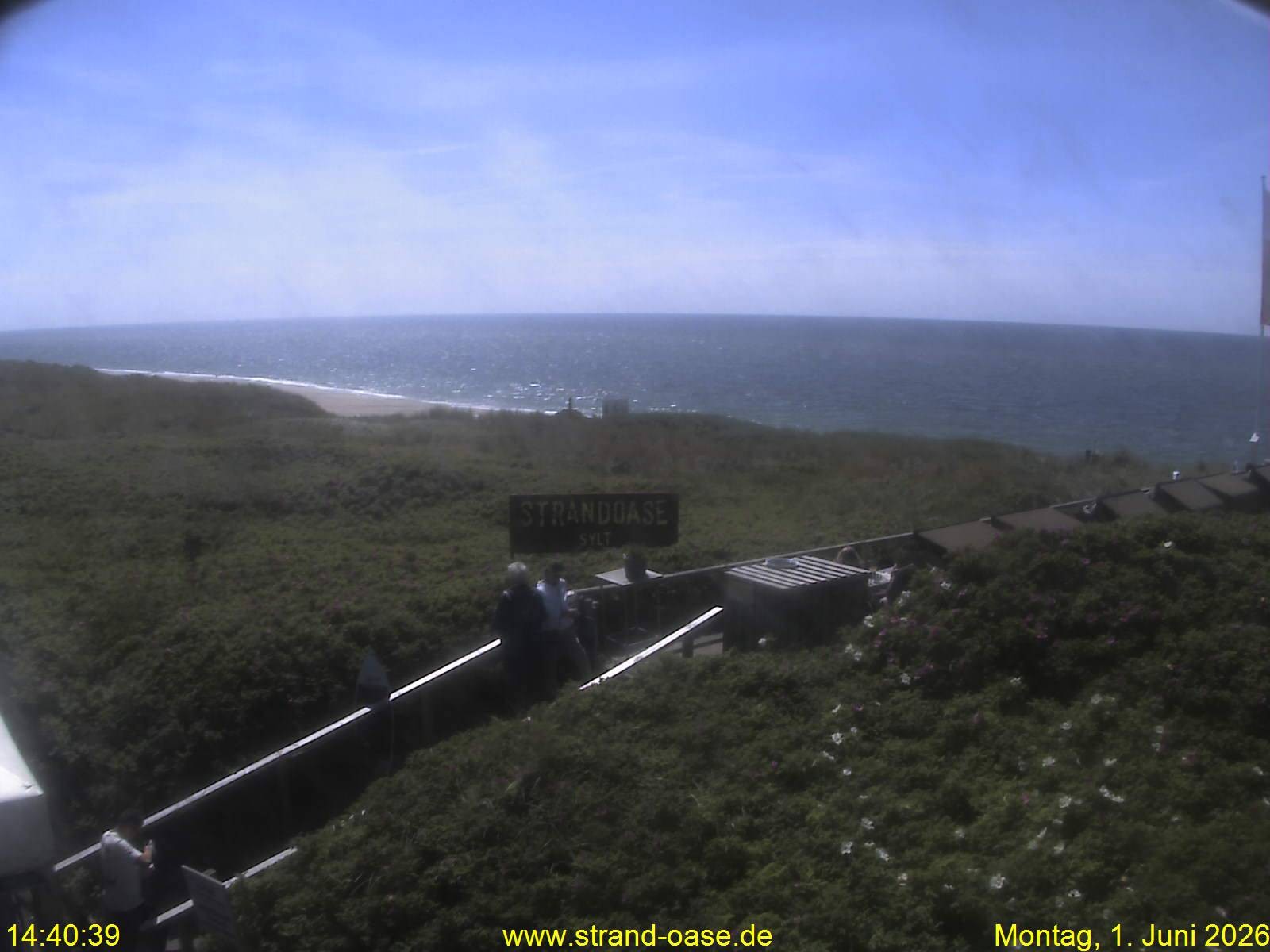 Archived image Webcam Sylt - View Restaurant Strandoase