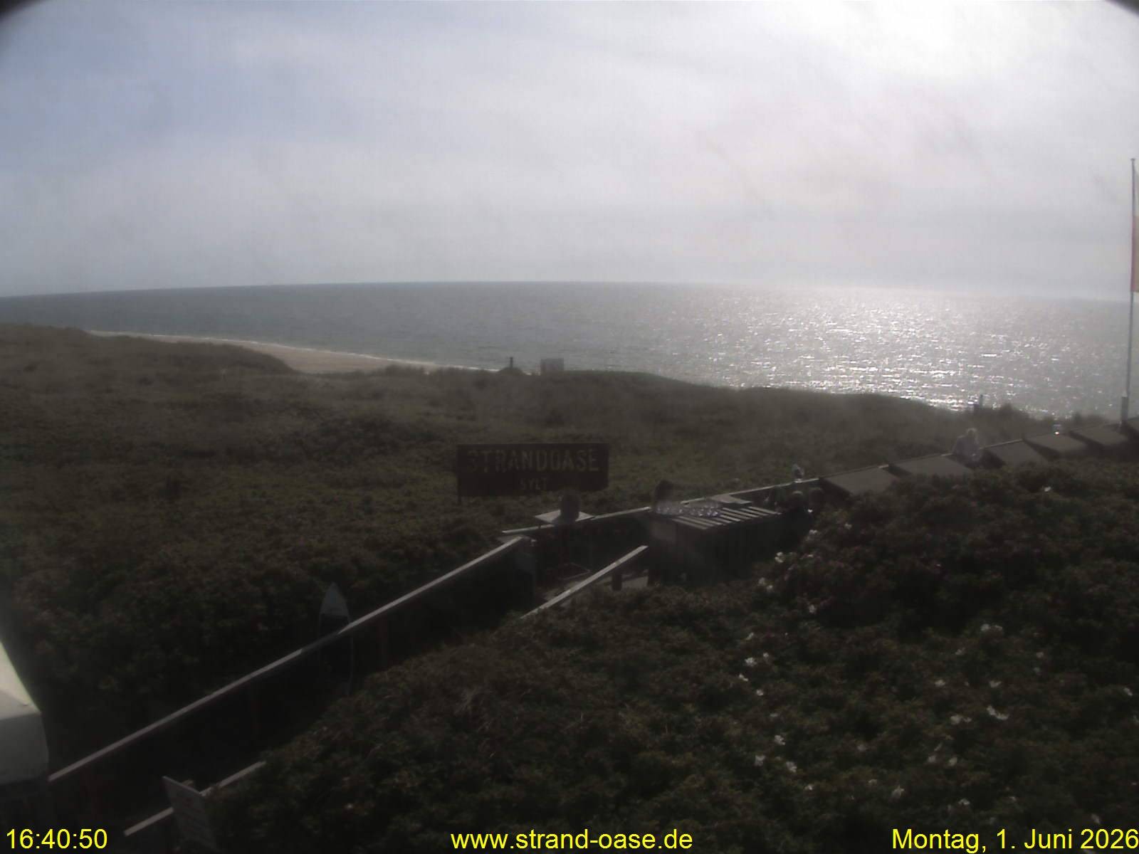 Archived image Webcam Sylt - View Restaurant Strandoase