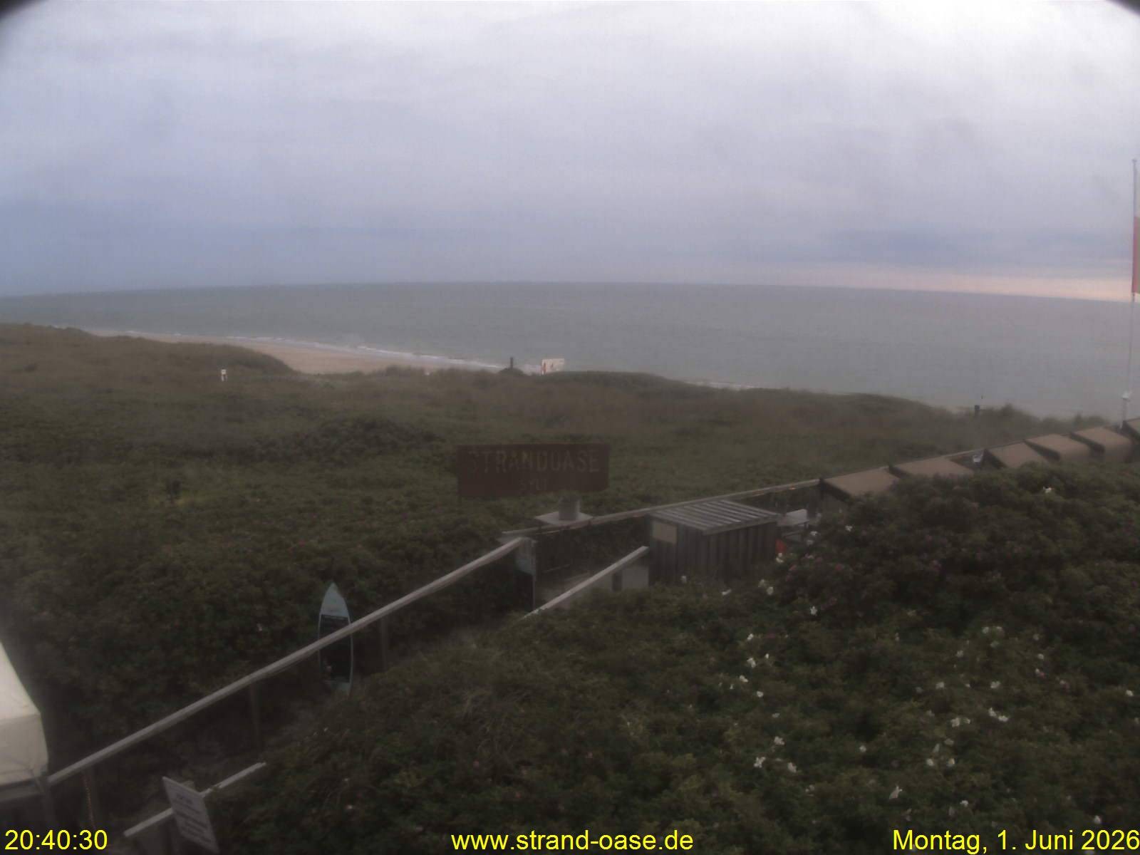 Archived image Webcam Sylt - View Restaurant Strandoase