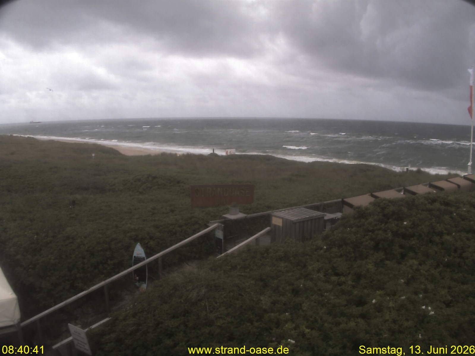 Archiv Foto Webcam Westerland auf Sylt: Restaurant Strandoase