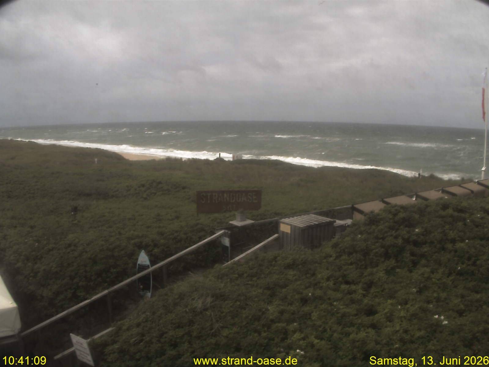Archiv Foto Webcam Westerland auf Sylt: Restaurant Strandoase