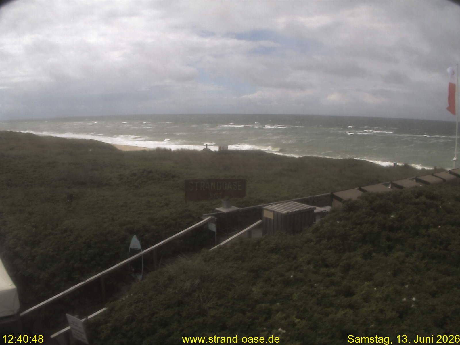Archiv Foto Webcam Westerland auf Sylt: Restaurant Strandoase