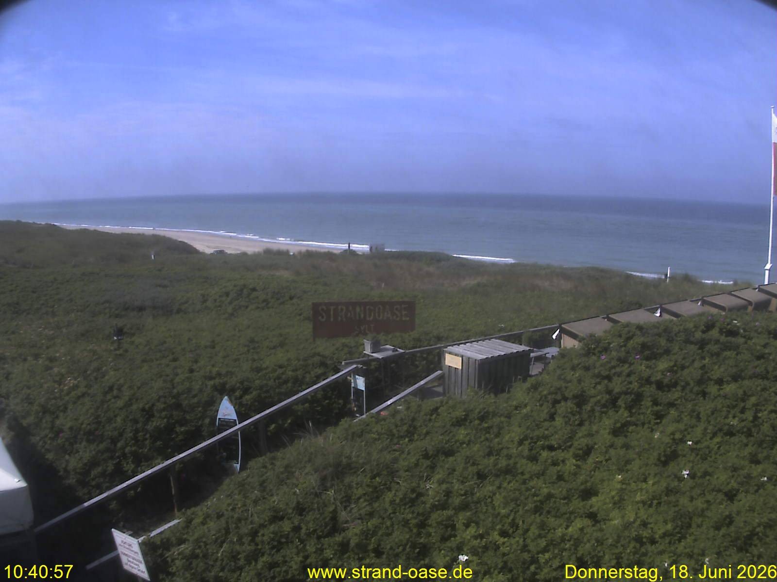 Archiv Foto Webcam Westerland auf Sylt: Restaurant Strandoase