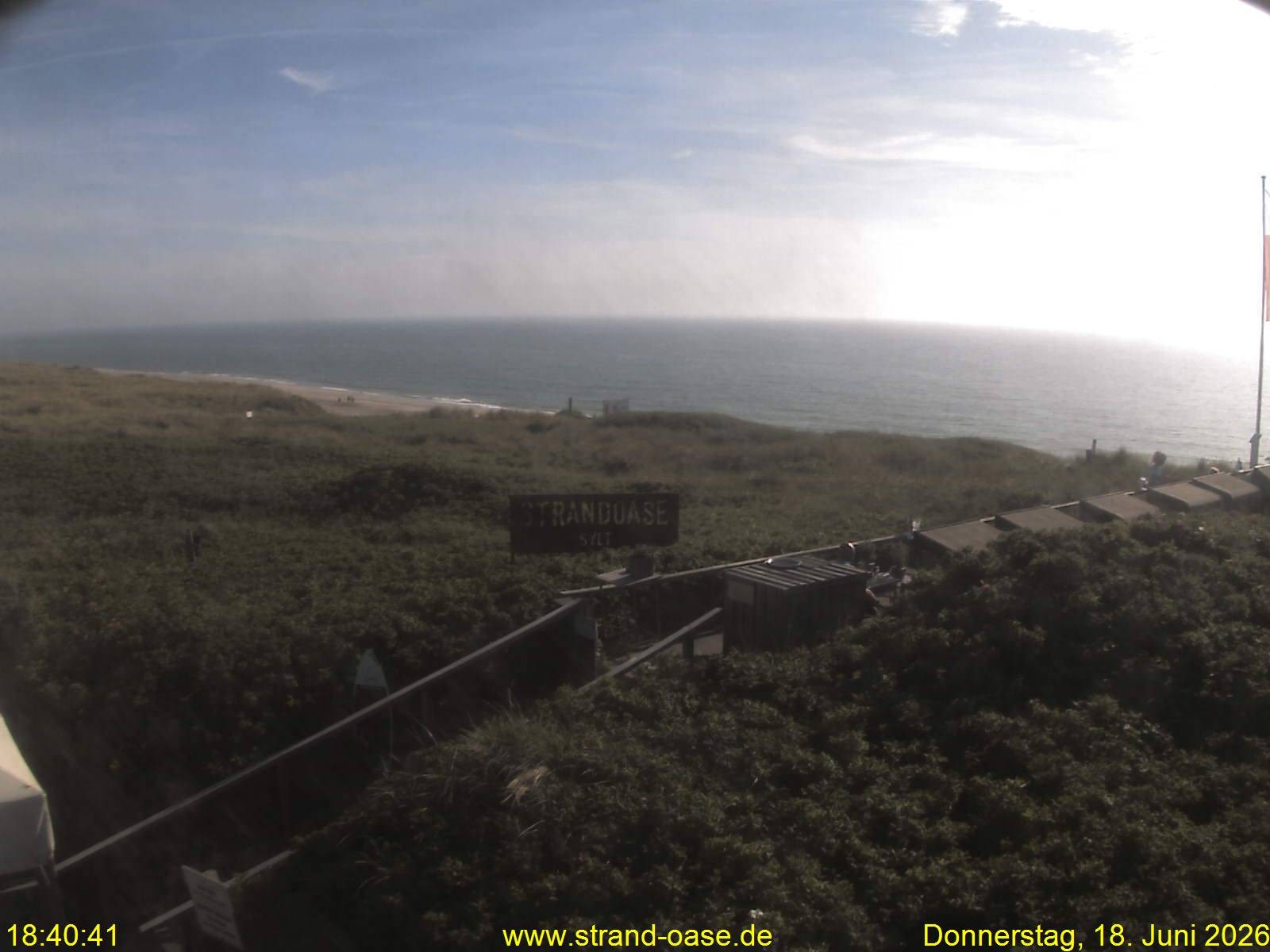 Archiv Foto Webcam Westerland auf Sylt: Restaurant Strandoase