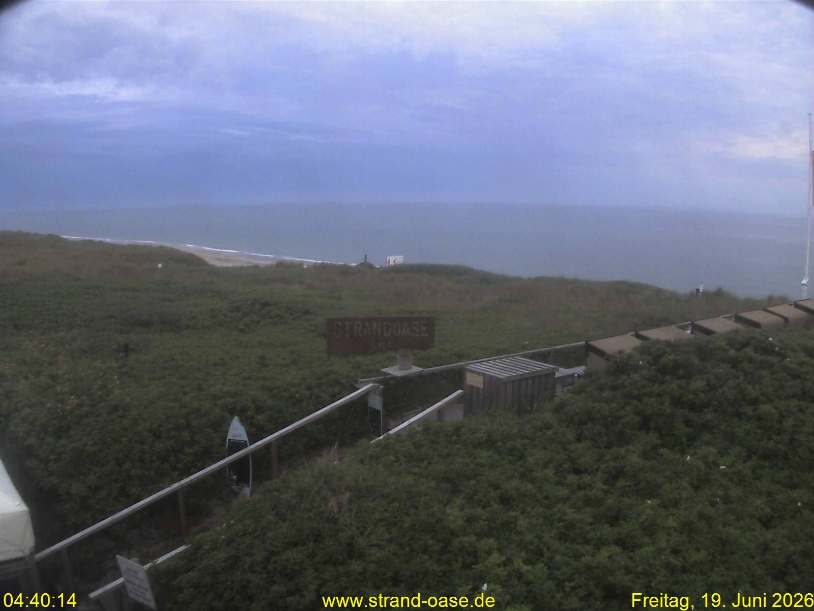 Archived image Webcam Sylt - View Restaurant Strandoase