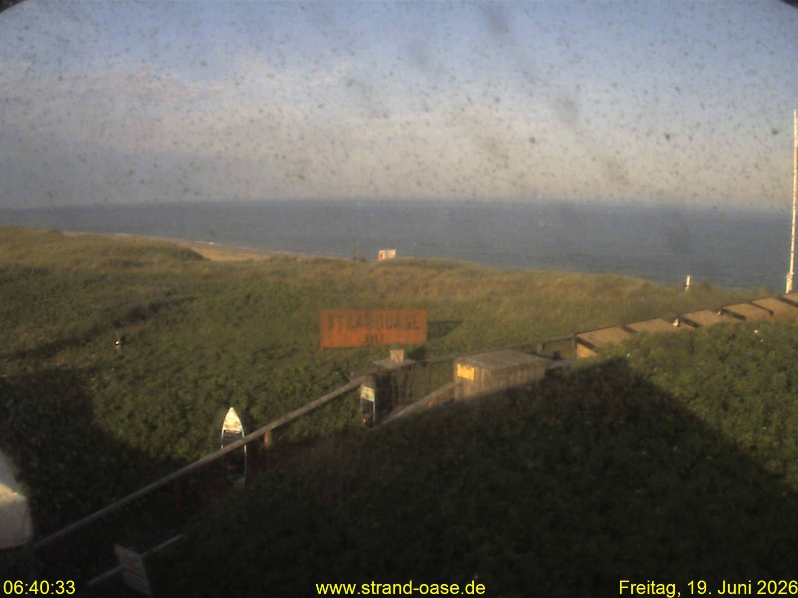 Archived image Webcam Sylt - View Restaurant Strandoase