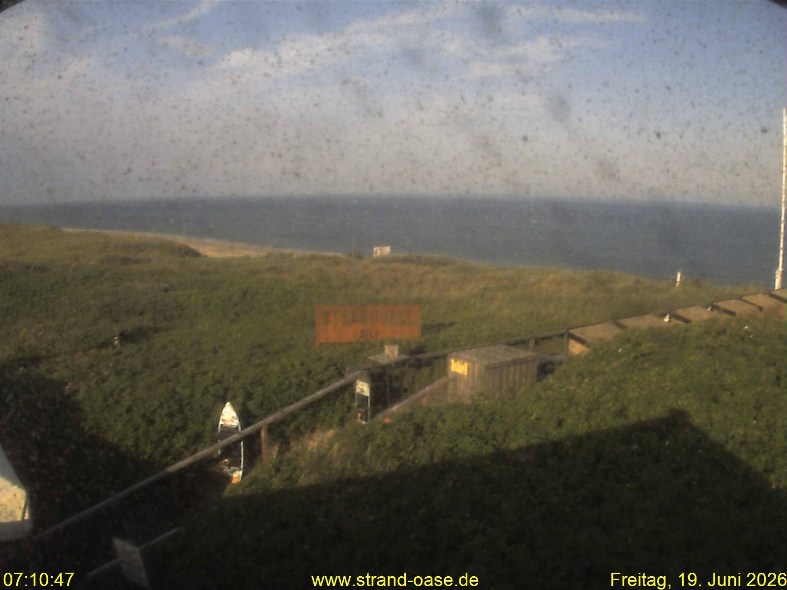 Archived image Webcam Sylt - View Restaurant Strandoase