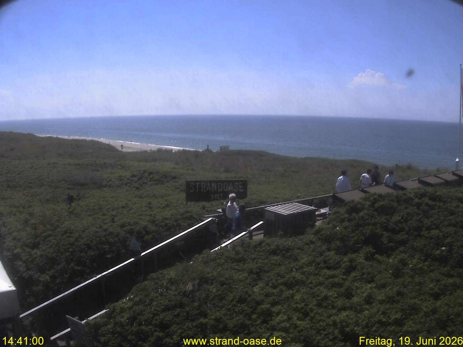 Archived image Webcam Sylt - View Restaurant Strandoase