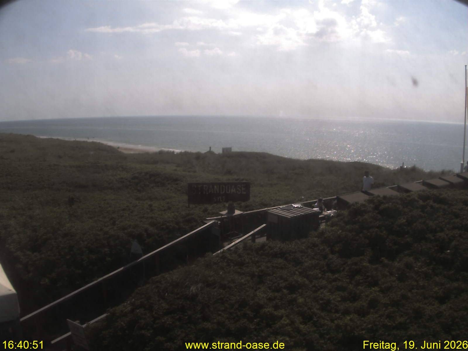 Archived image Webcam Sylt - View Restaurant Strandoase