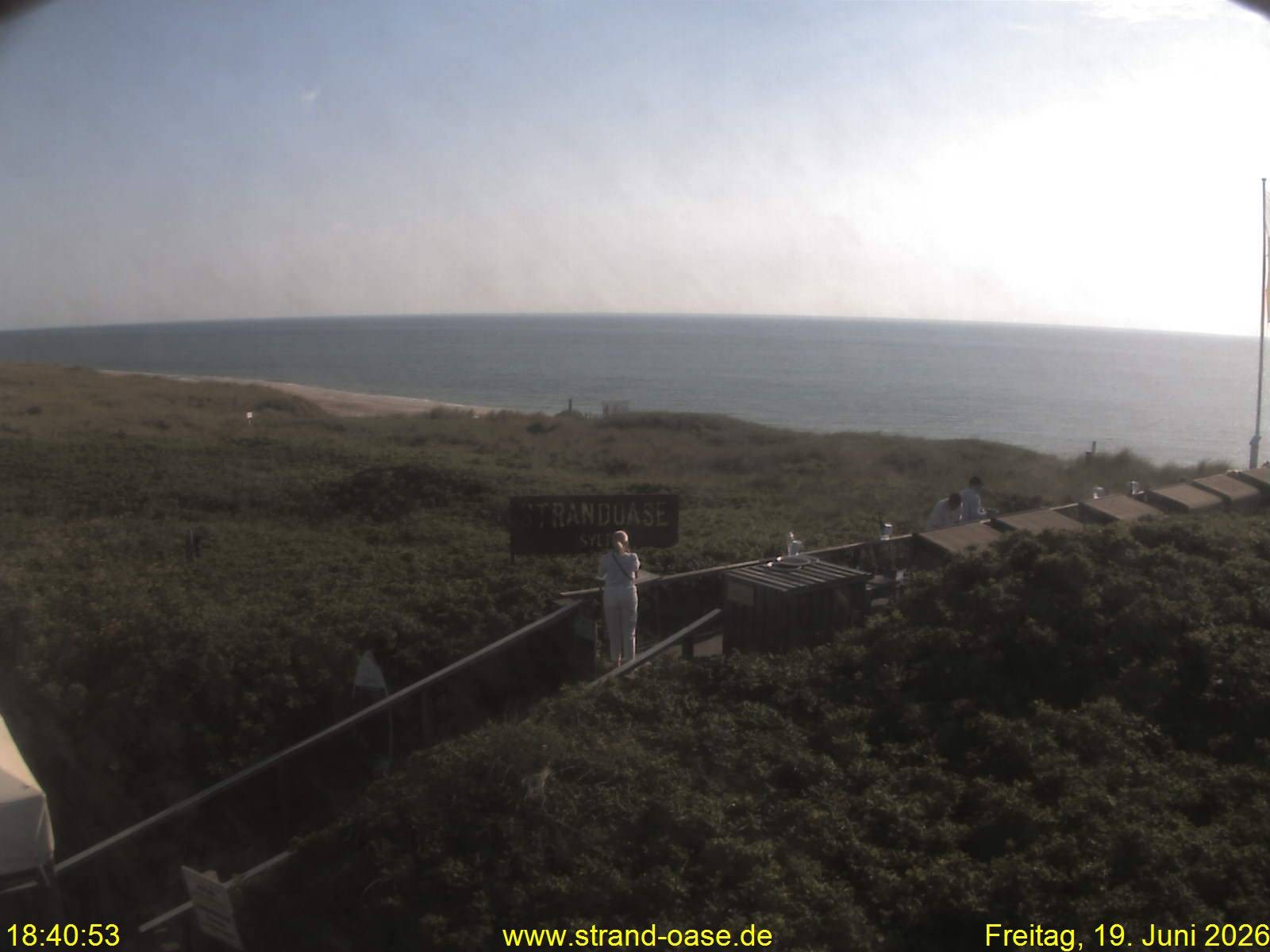 Archived image Webcam Sylt - View Restaurant Strandoase