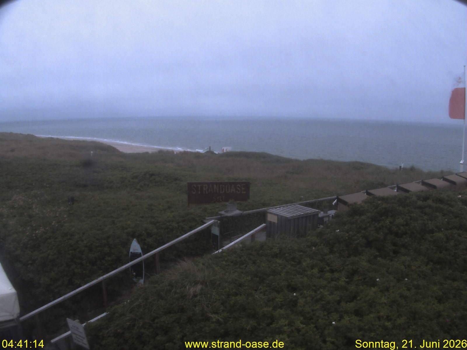 Archived image Webcam Sylt - View Restaurant Strandoase