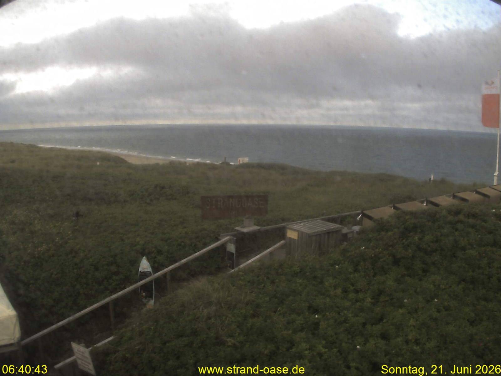 Archived image Webcam Sylt - View Restaurant Strandoase