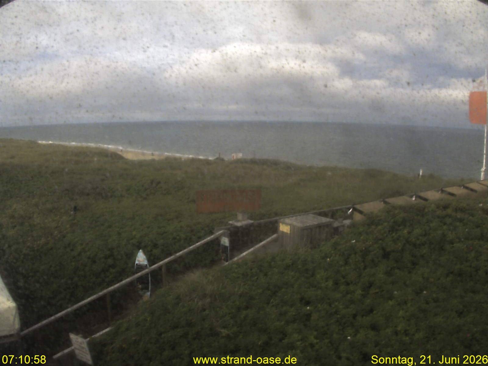 Archived image Webcam Sylt - View Restaurant Strandoase