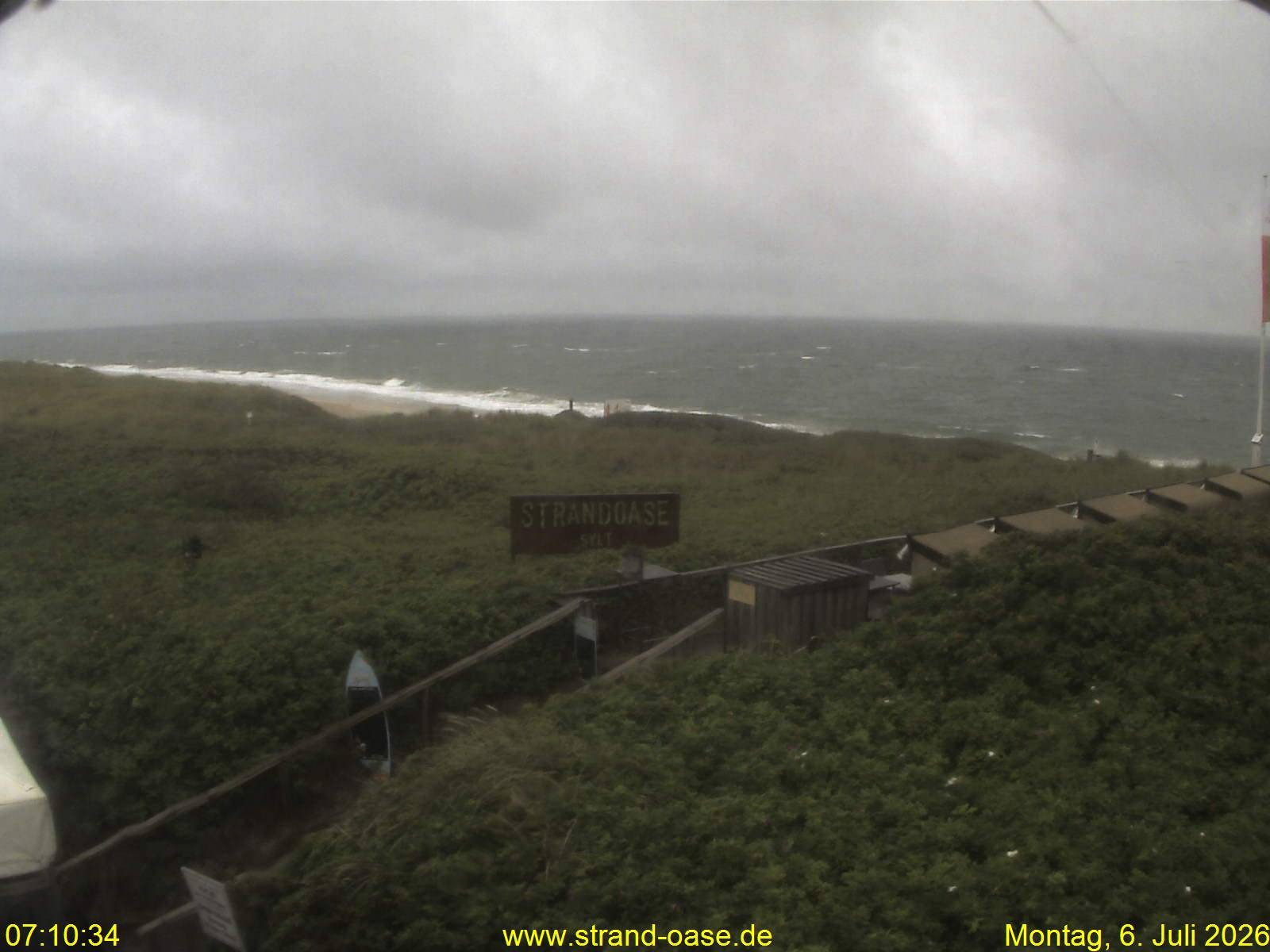 Archiv Foto Webcam Westerland auf Sylt: Restaurant Strandoase