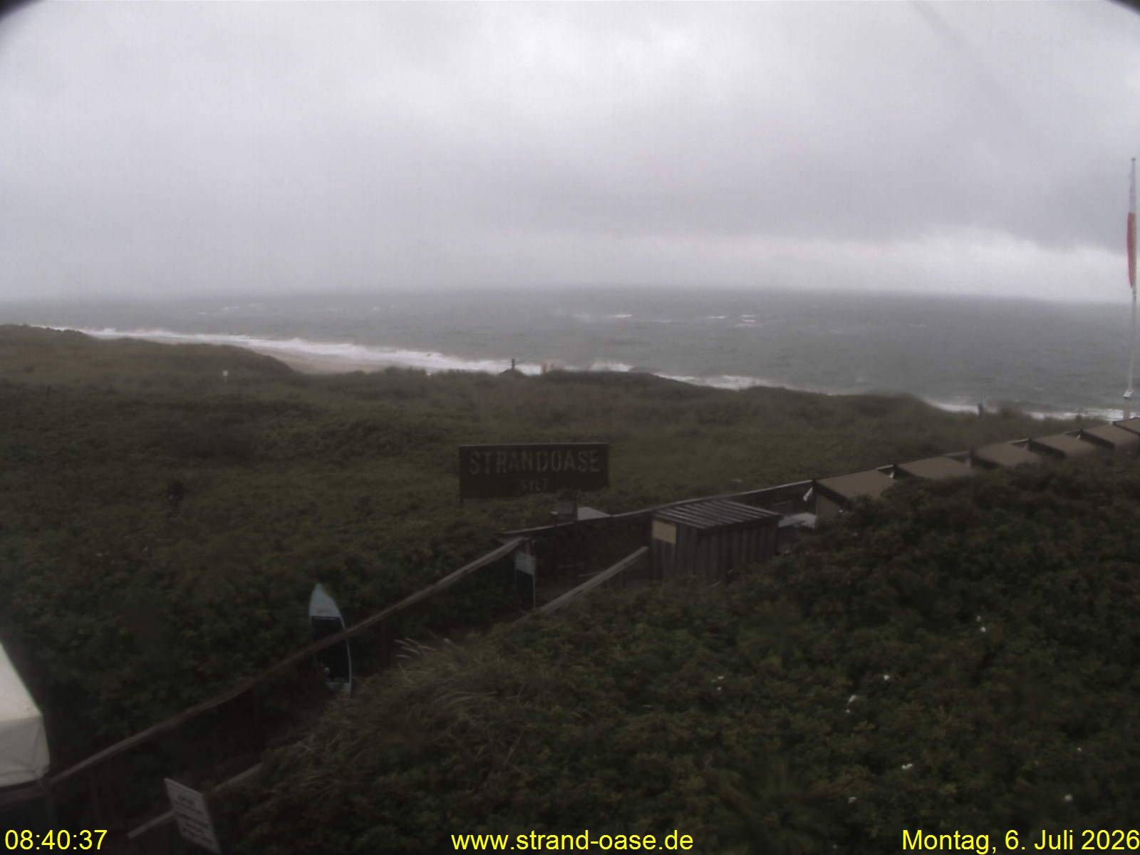 Archiv Foto Webcam Westerland auf Sylt: Restaurant Strandoase