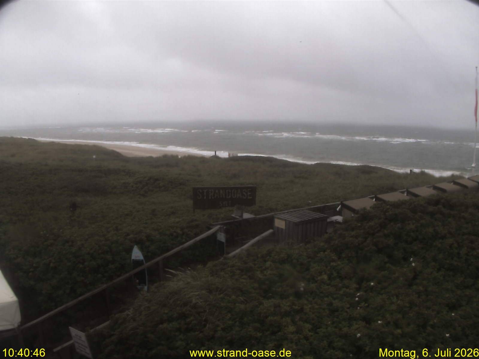 Archiv Foto Webcam Westerland auf Sylt: Restaurant Strandoase