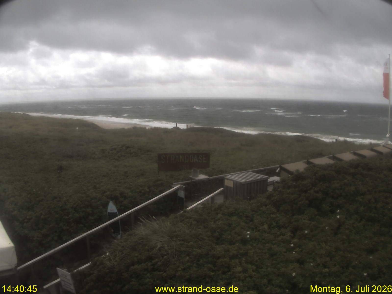 Archiv Foto Webcam Westerland auf Sylt: Restaurant Strandoase