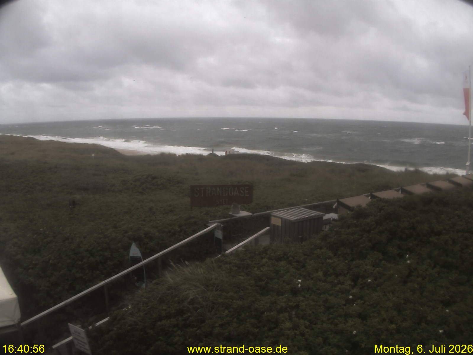 Archiv Foto Webcam Westerland auf Sylt: Restaurant Strandoase