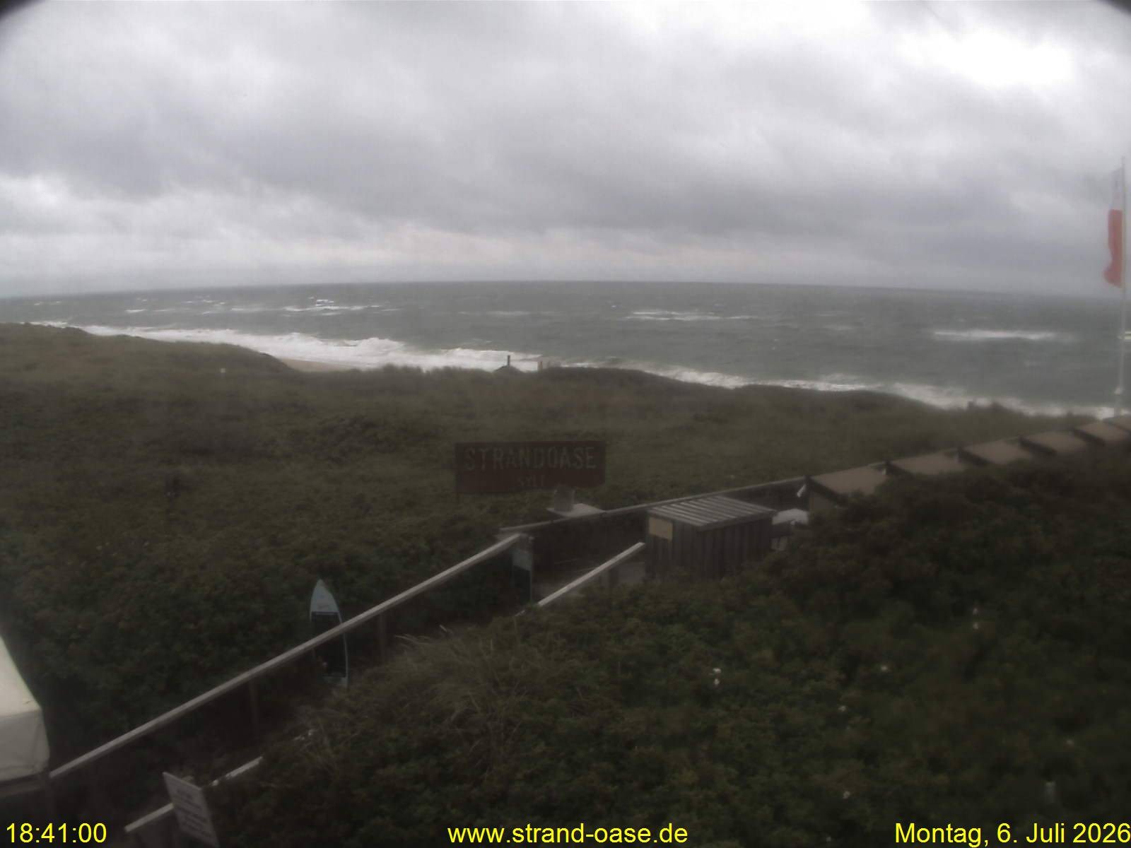 Archiv Foto Webcam Westerland auf Sylt: Restaurant Strandoase