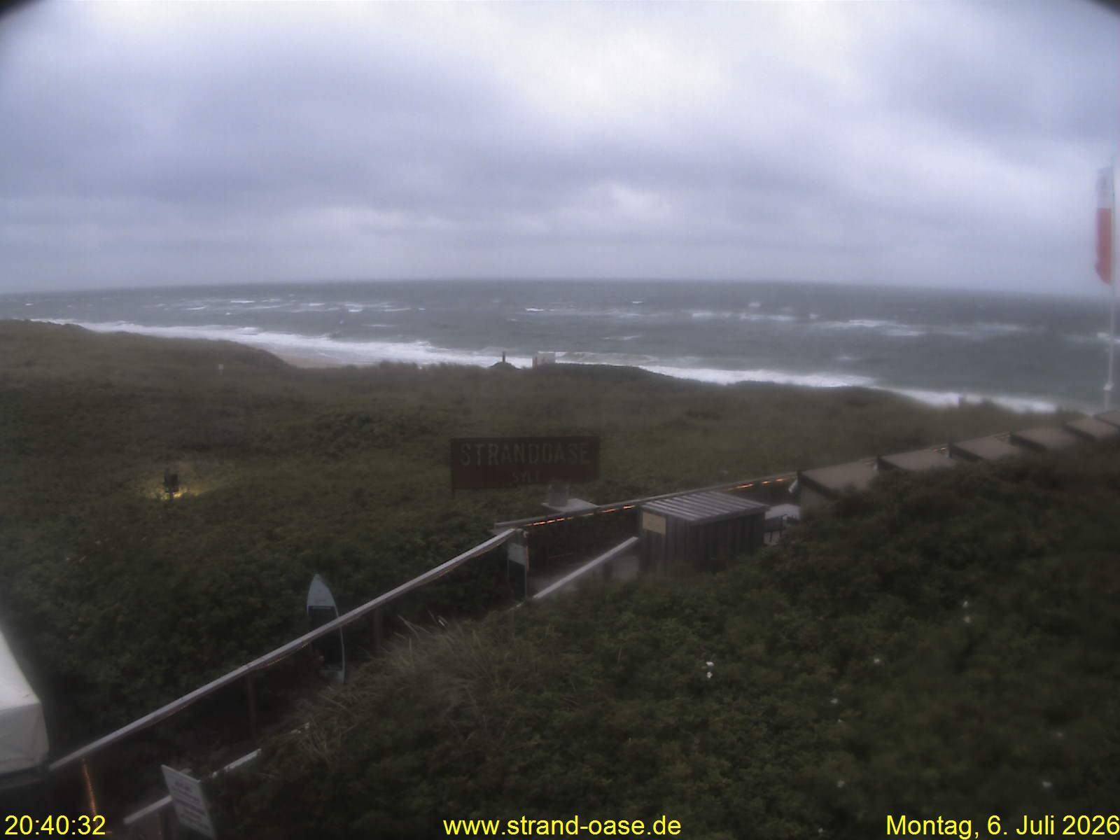 Archiv Foto Webcam Westerland auf Sylt: Restaurant Strandoase